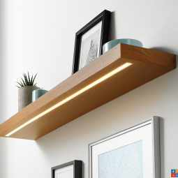 Vitrinekast Met 2 Deuren, Ledverlichting En 4 Planken, Vrijstaande Boekenkast Voor Woonkamer Slaapkamer Kantoor Wit