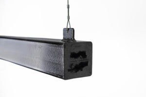 Balklamp loftlamp staal met ledstrip