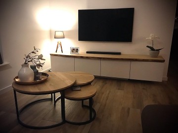 Boomstamwandplank eiken meubel ikea
