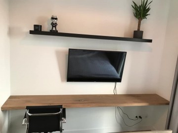 Bureaublad eiken zwevend 0