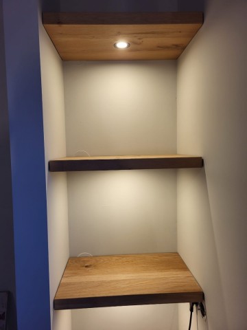Eiken nis plank met verlichting 0