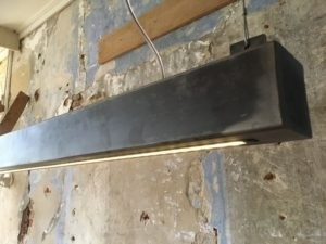 Metalen balklamp op maat wandplan online