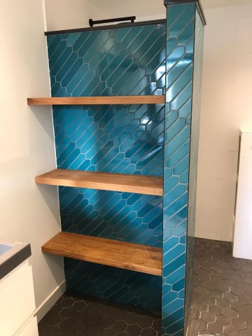 Nismontage wandplanken eiken