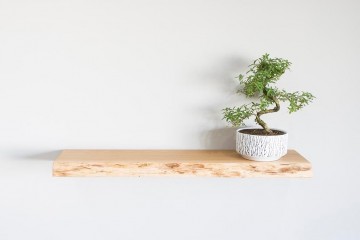 Oak floating shelf oiled waney edge oak floating shelves 0