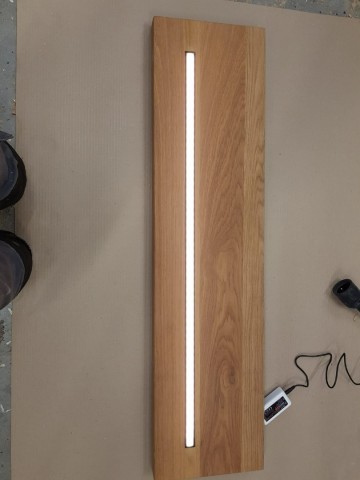 Rgbww led strip in wandplank 0