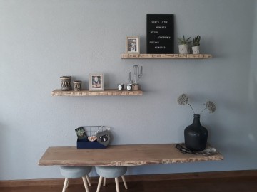 Wandplank extra diep eiken