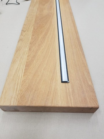 Wandplank met ledstrip op maat 0