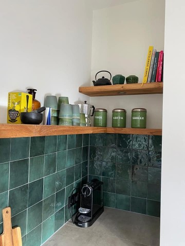 Wandplanken in een binnenhoek eiken 0