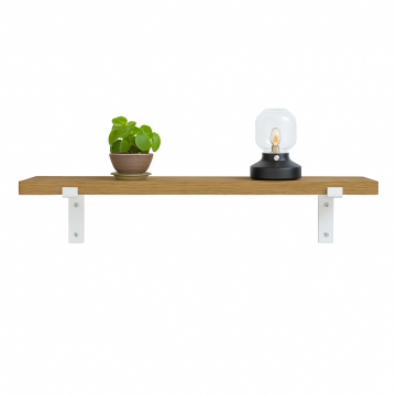 Zwarte plankdrager down wit