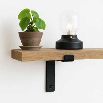 Zwarte plankdrager down