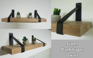 Zwarte plankdrager staal 0